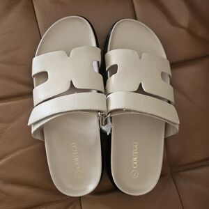 Women's Hayley Chypre Slide Sandals Size 7 Beige